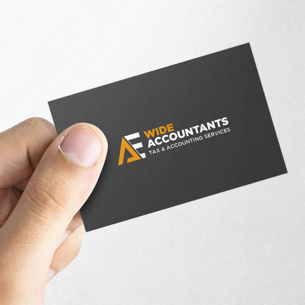 AE Wide Accountant Business Card - Digital Delicate