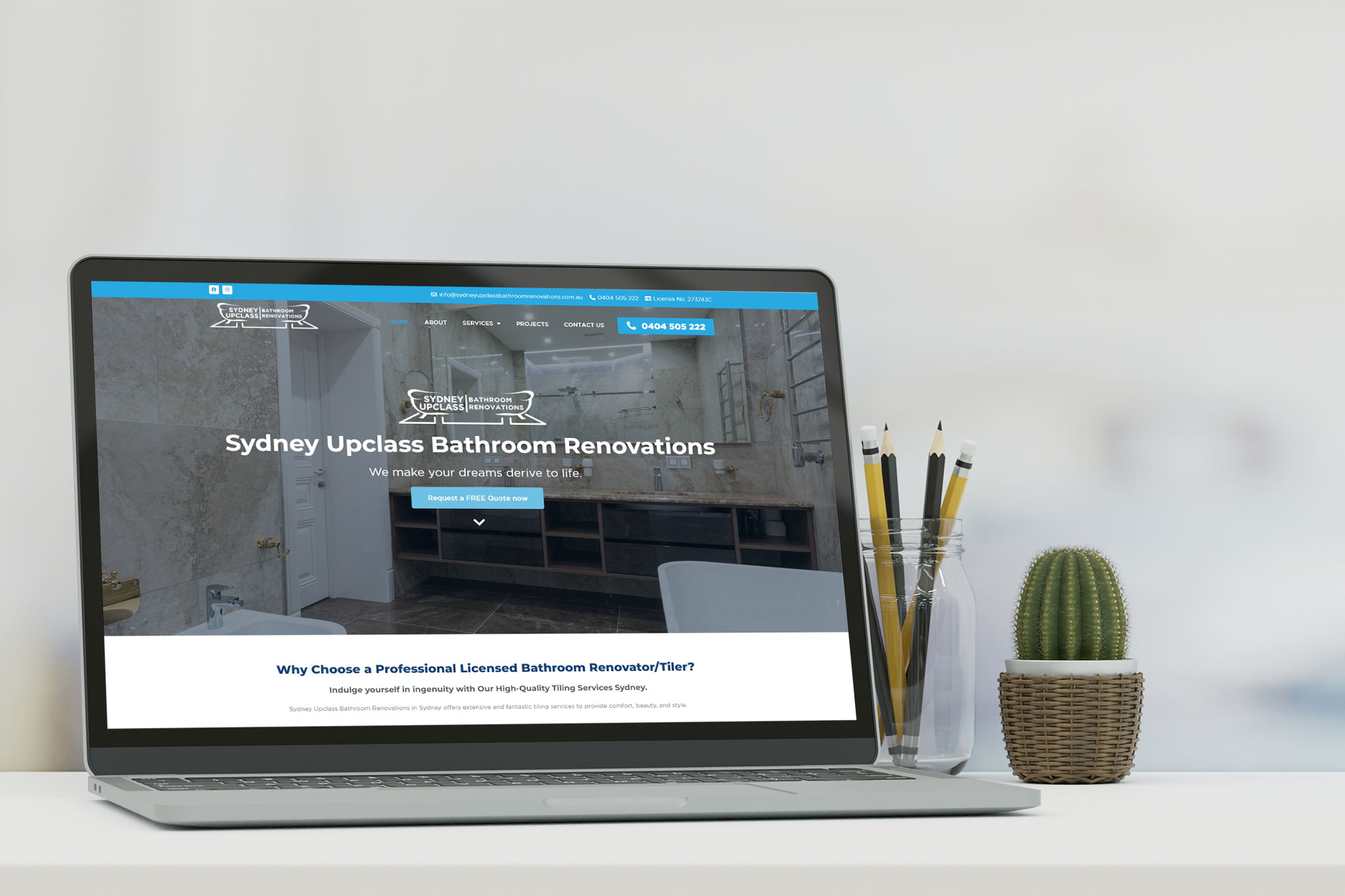 Sydney Upclass Bathroom Renovations Website - Digital Delicate