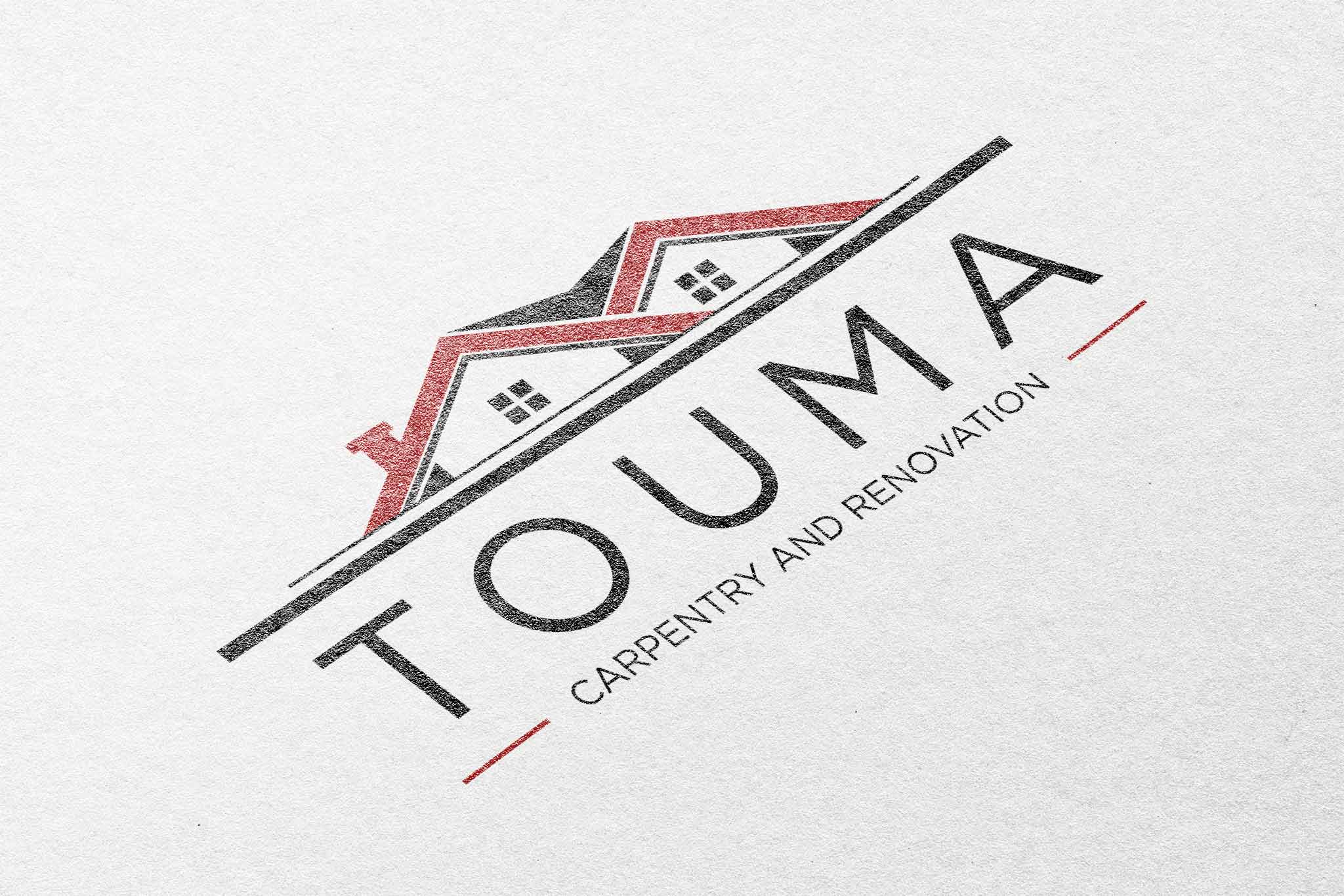 Touma Carpentry and Renovation Logo - Digital Delicate