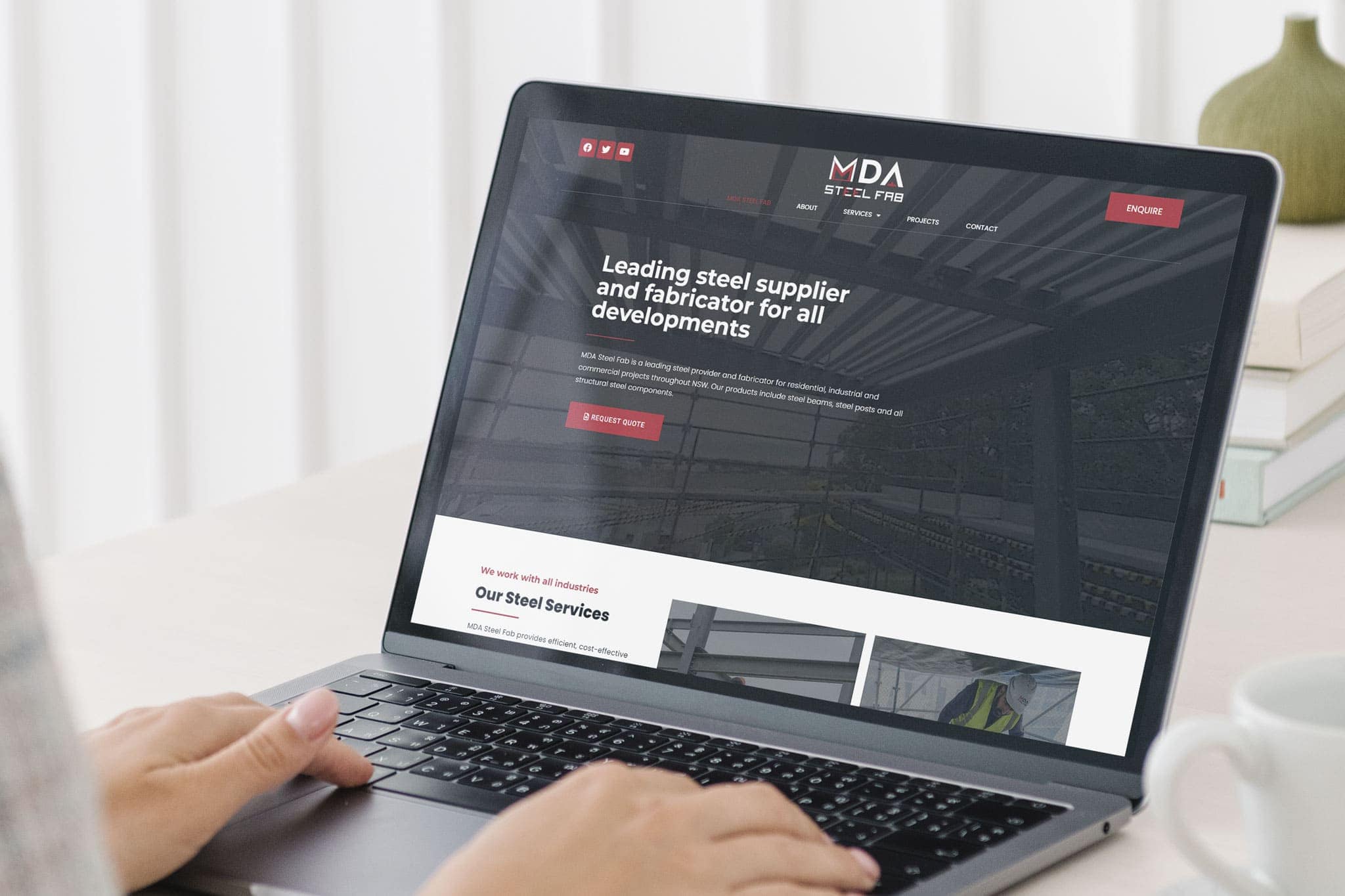 MDA Steel Fab Website - Digital Delicate